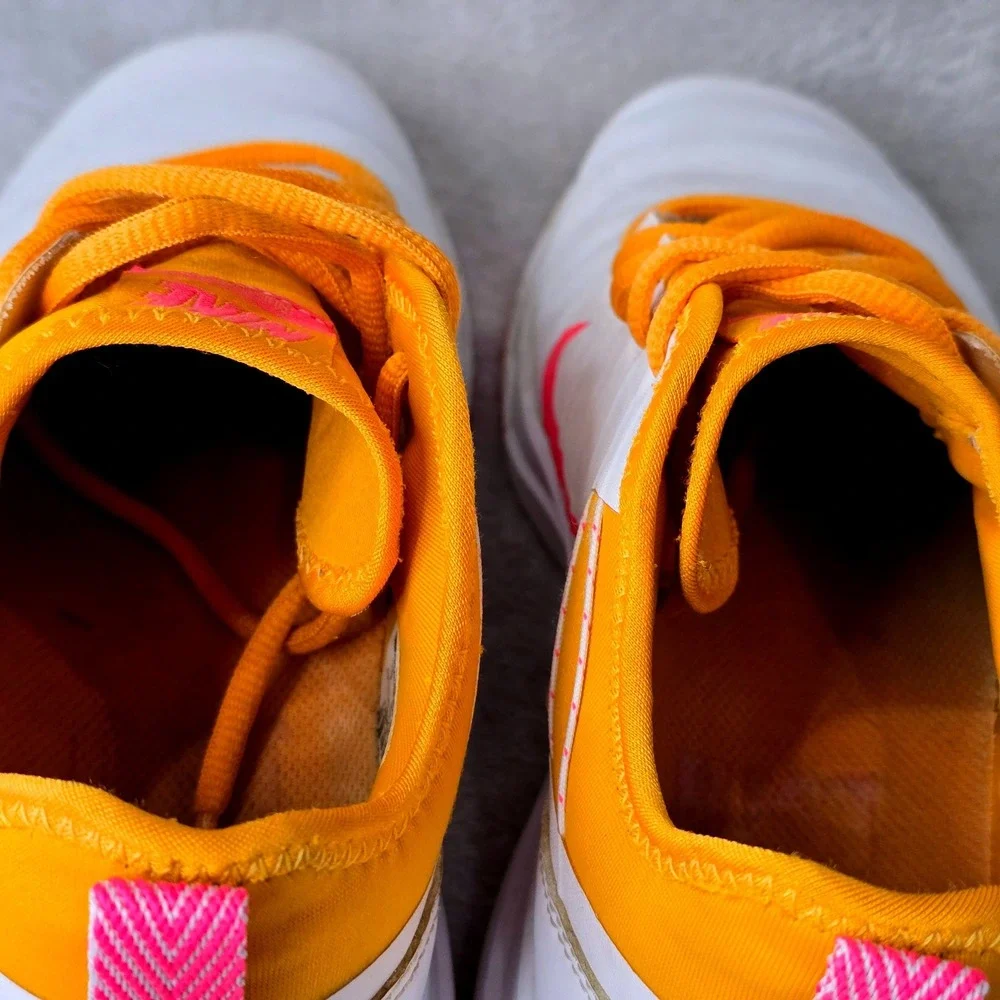 Nike FI Impact 2 Womens Size 7 Golf Shoes White Orange Pink 776093-101